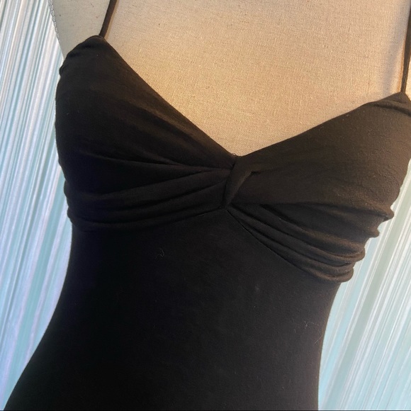 Black Open Back Padded Spaghetti Straps NWT Size S - Picture 3 of 14